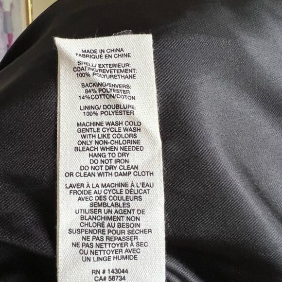 Anthropologie Avec Les Filles Relaxed Faux Leather Moto Jacket Size S NWT - Picture 16 of 16